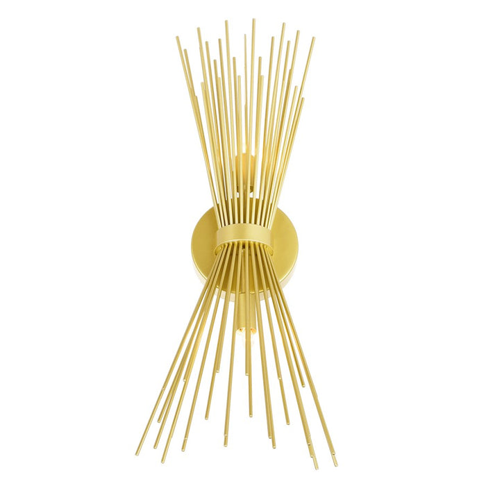 CWI Lighting Savannah 2 Light Wall Light, Gold Leaf