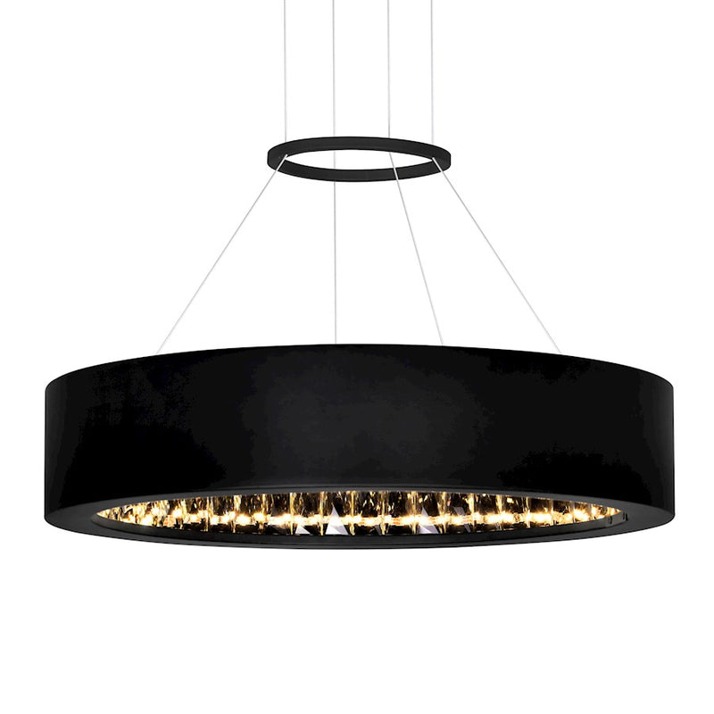 CWI Lighting Rosalina 16" Down Chandelier, Matte Black