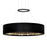 CWI Lighting Rosalina 16" Down Chandelier, Matte Black