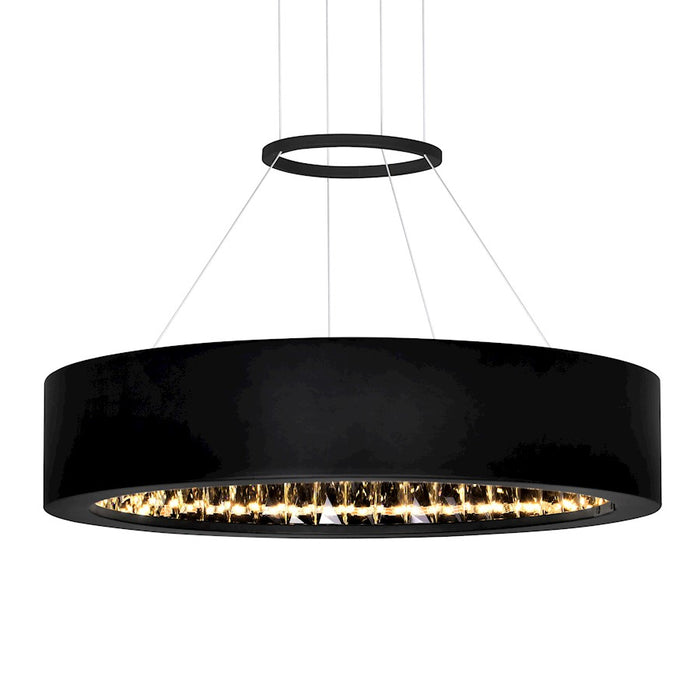CWI Lighting Rosalina 16" Down Chandelier, Matte Black