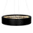 CWI Lighting Rosalina 16" Down Chandelier, Matte Black