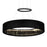 CWI Lighting Rosalina 20" Down Chandelier, Matte Black