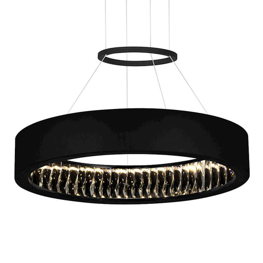 CWI Lighting Rosalina 20" Down Chandelier, Matte Black