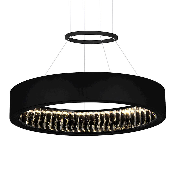 CWI Lighting Rosalina 20" Down Chandelier, Matte Black