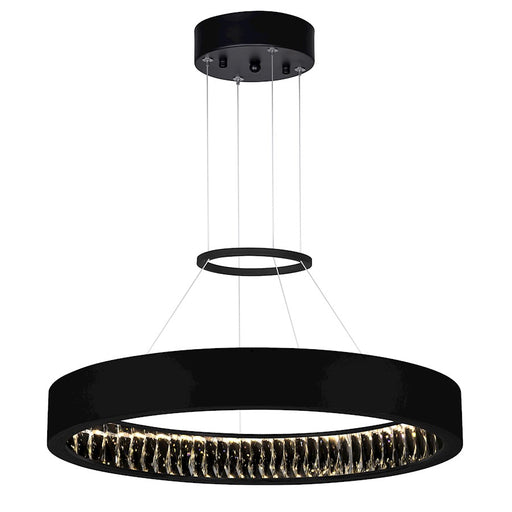 CWI Lighting Rosalina 26" Down Chandelier, Matte Black - 1040P26-101