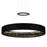 CWI Lighting Rosalina 26" Down Chandelier, Matte Black