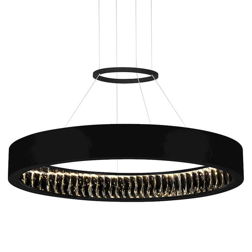 CWI Lighting Rosalina 26" Down Chandelier, Matte Black