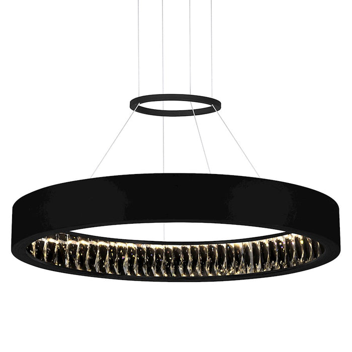 CWI Lighting Rosalina 26" Down Chandelier, Matte Black