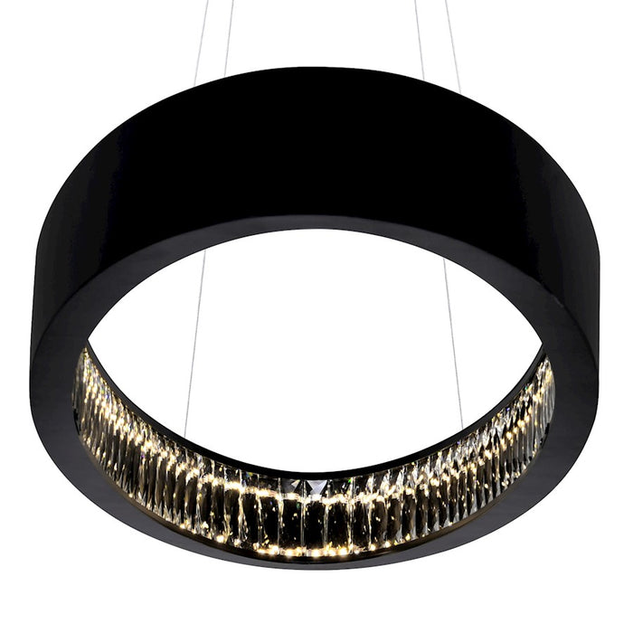 CWI Lighting Rosalina 32" Down Chandelier, Matte Black