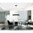 CWI Lighting Rosalina 32" Down Chandelier, Matte Black