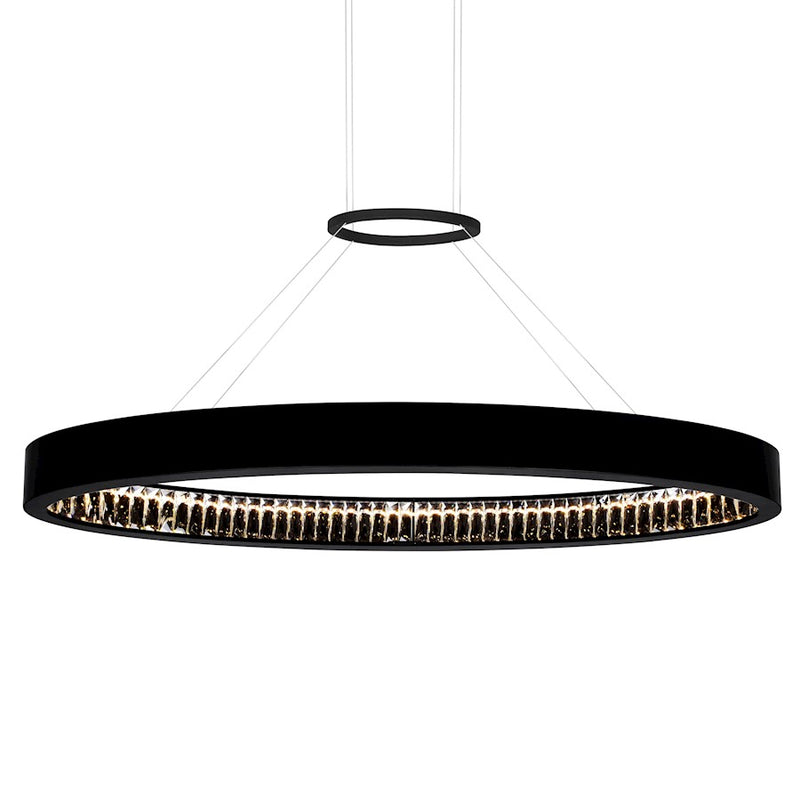 CWI Lighting Rosalina 42" Down Chandelier, Matte Black