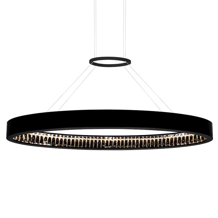CWI Lighting Rosalina 42" Down Chandelier, Matte Black