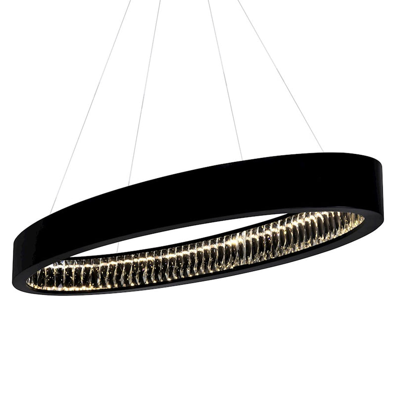CWI Lighting Rosalina 42" Down Chandelier, Matte Black