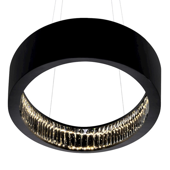 CWI Lighting Rosalina 42" Down Chandelier, Matte Black