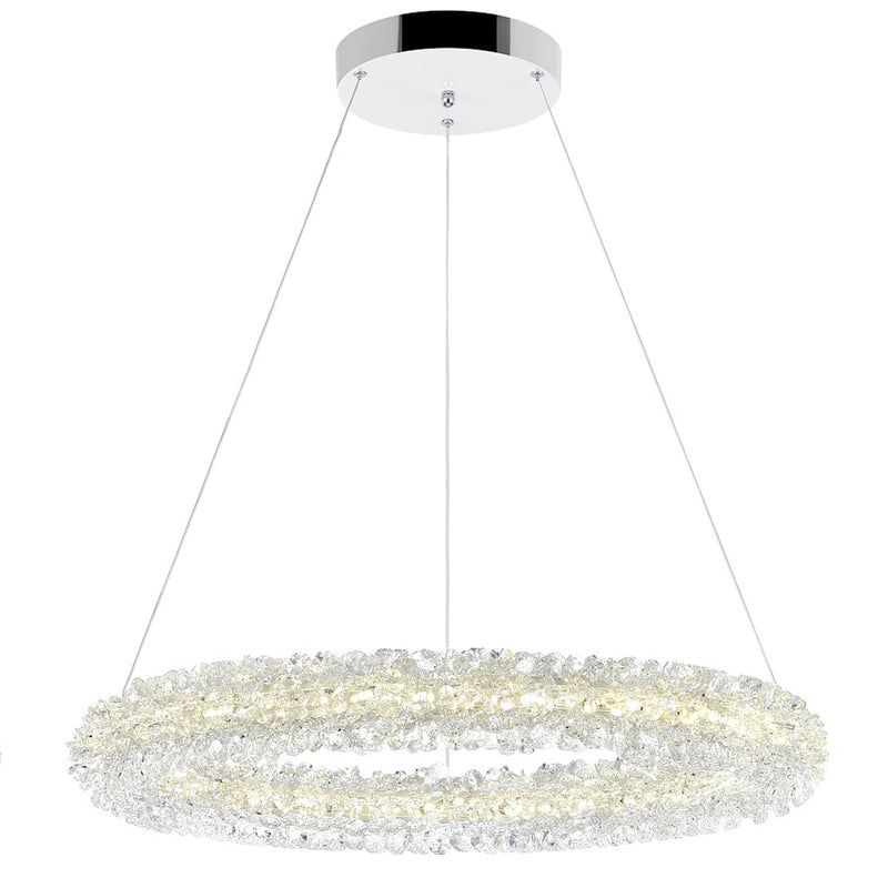 CWI Lighting Arielle 17" Down Chandelier, Chrome