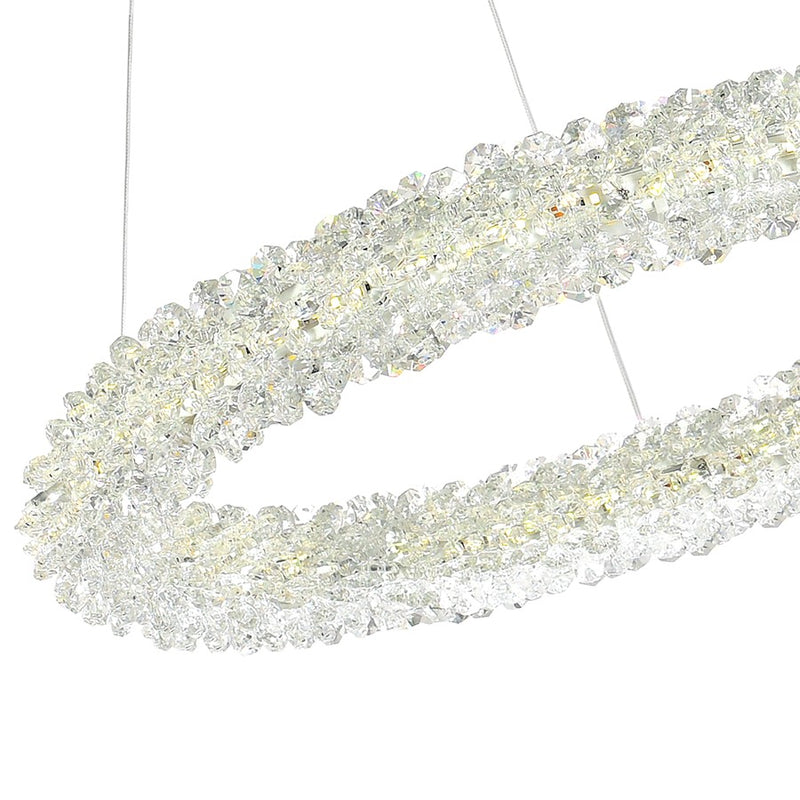 CWI Lighting Arielle 17" Down Chandelier, Chrome