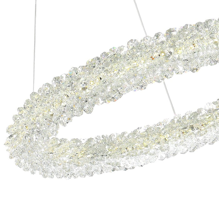 CWI Lighting Arielle 17" Down Chandelier, Chrome