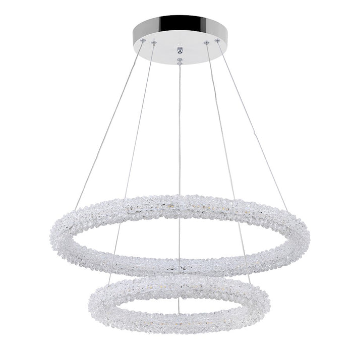 CWI Lighting Arielle 25" Down Chandelier, Chrome