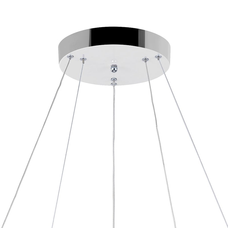 CWI Lighting Arielle 25" Down Chandelier, Chrome
