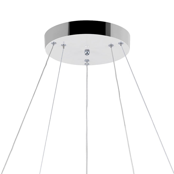 CWI Lighting Arielle 25" Down Chandelier, Chrome