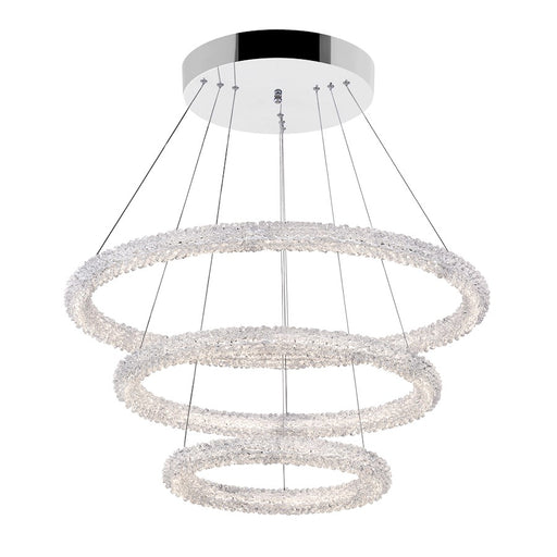 CWI Lighting Arielle 32" 3R Down Chandelier, Chrome - 1042P32-601-3R