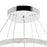 CWI Lighting Arielle 32" 3R Down Chandelier, Chrome
