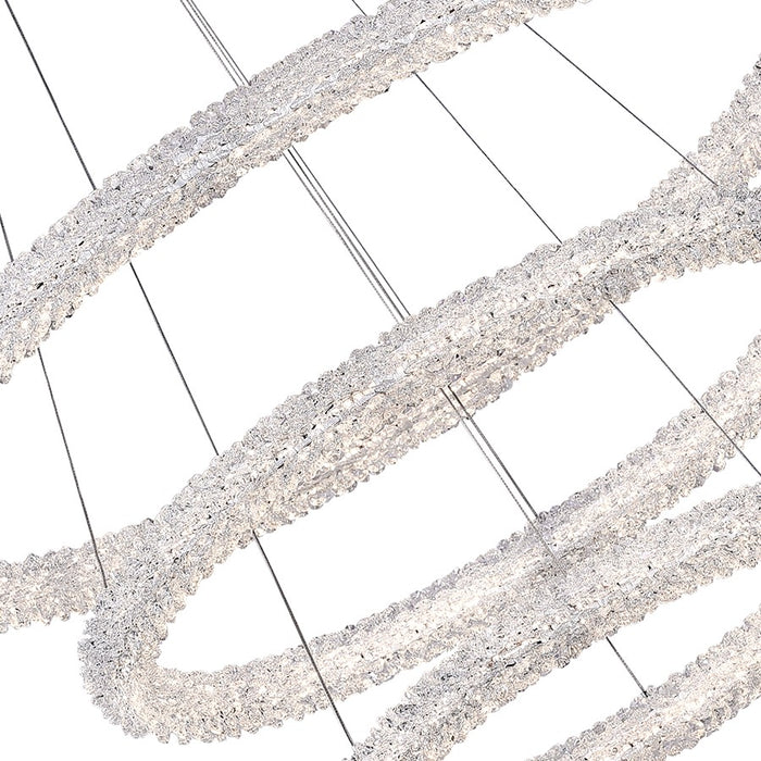 CWI Lighting Arielle 32" 3R Down Chandelier, Chrome