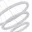 CWI Lighting Arielle 32" 3R Down Chandelier, Chrome