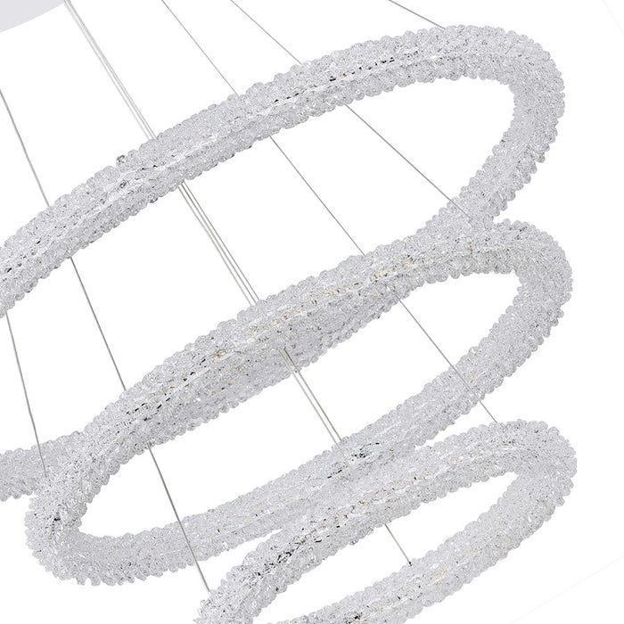 CWI Lighting Arielle 32" 3R Down Chandelier, Chrome