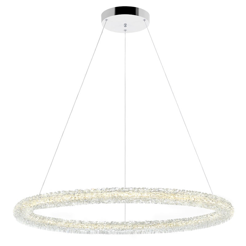 CWI Lighting Arielle 32" Down Chandelier, Chrome