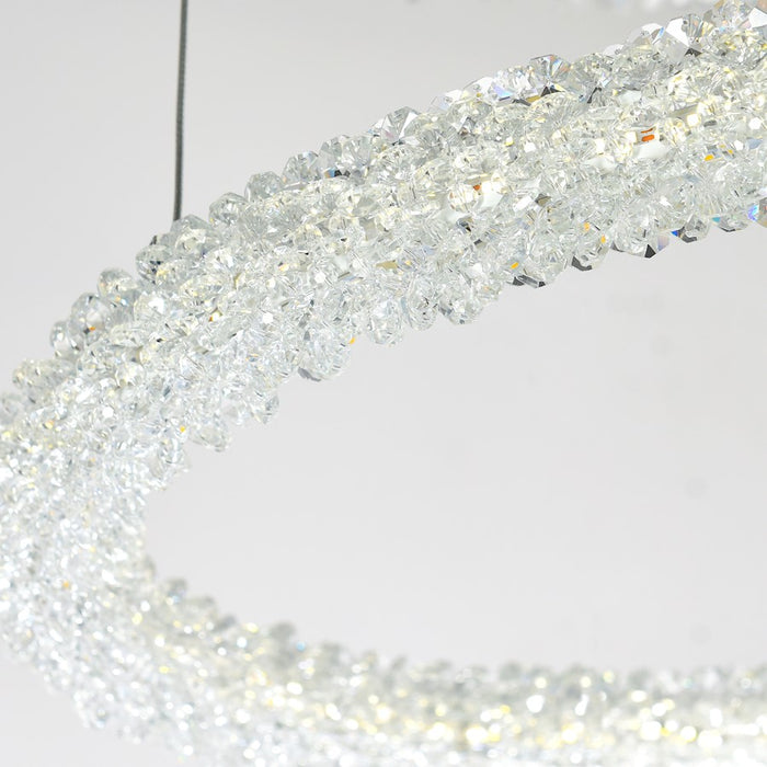 CWI Lighting Arielle 32" Down Chandelier, Chrome