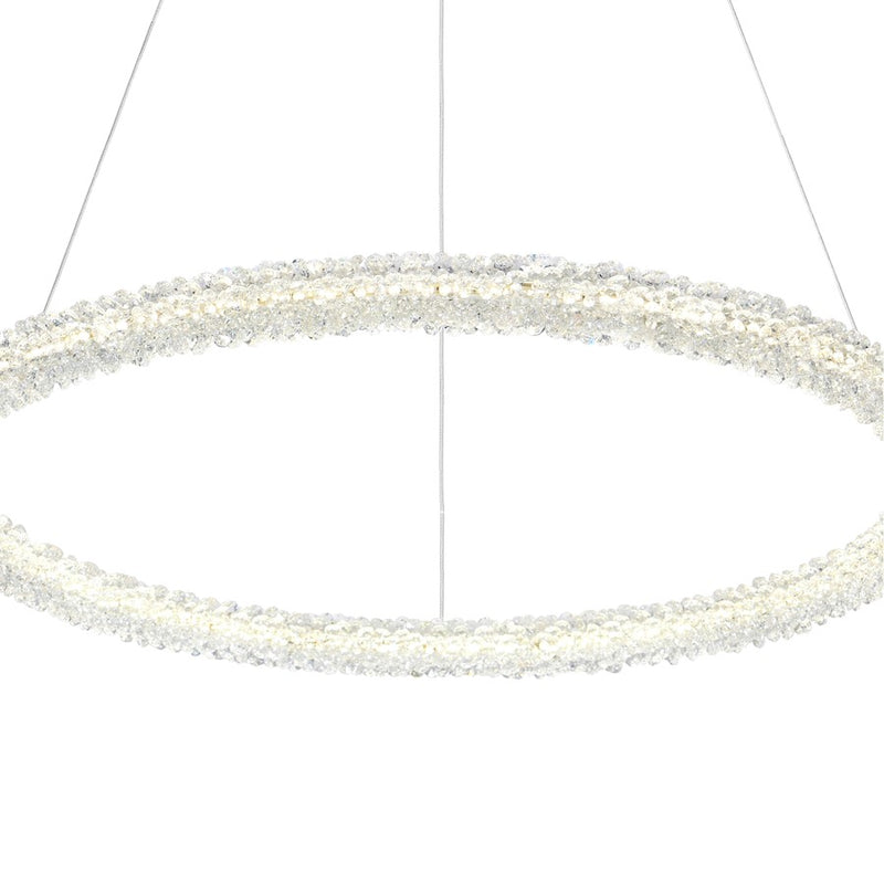 CWI Lighting Arielle 32" Down Chandelier, Chrome