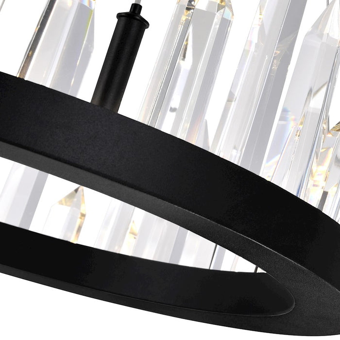 CWI Lighting Juliette 16" Up Chandelier, Black