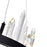 CWI Lighting Juliette 16" Up Chandelier, Black