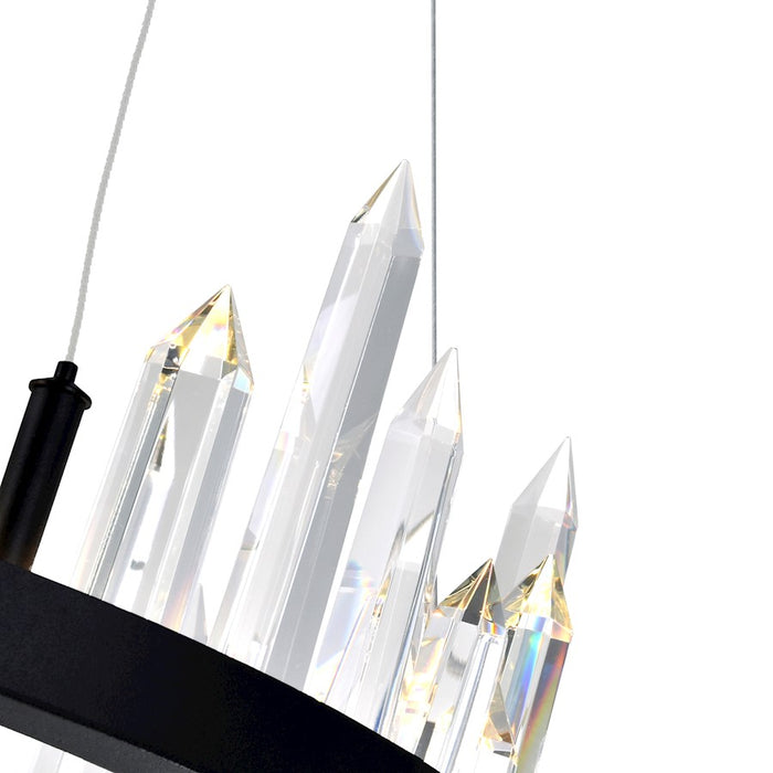 CWI Lighting Juliette 24" Up Chandelier, Black
