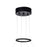 CWI Lighting Juliette 24" Up Chandelier, Black