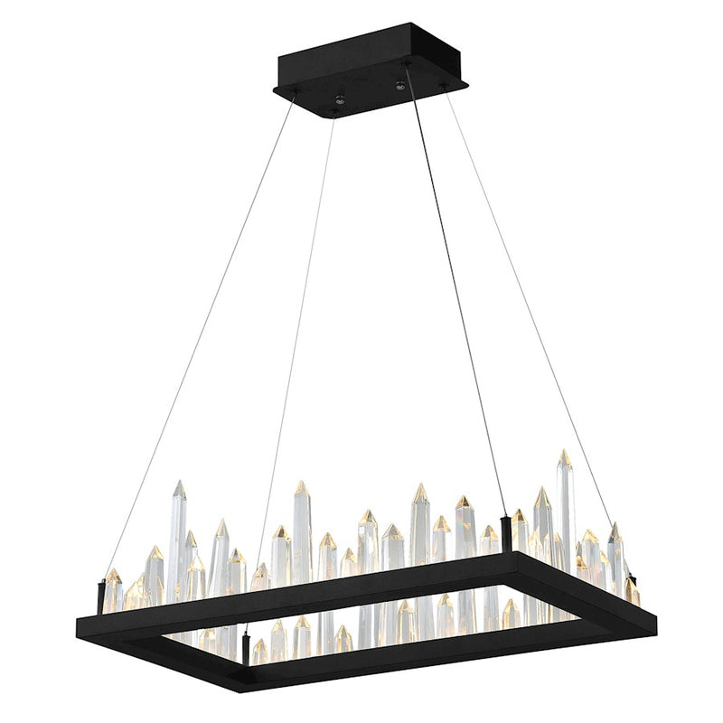 CWI Lighting Juliette 32" Chandelier, Black
