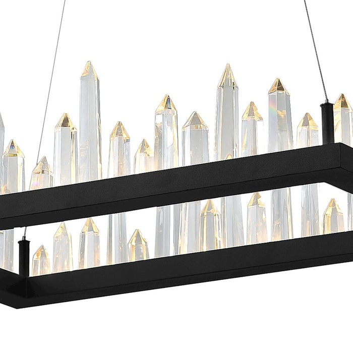 CWI Lighting Juliette 32" Chandelier, Black
