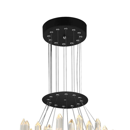 CWI Lighting Juliette 32" Up Chandelier, Black