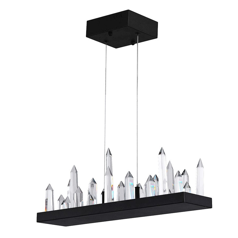 CWI Lighting Juliette 34" Chandelier, Black