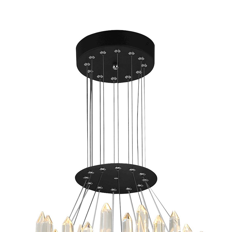 CWI Lighting Juliette 42" Up Chandelier, Black