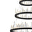 CWI Lighting Juliette 42" Up Chandelier, Black