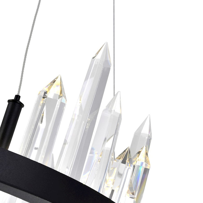CWI Lighting Juliette 42" Up Chandelier, Black