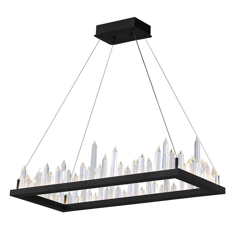 CWI Lighting Juliette 44" Chandelier, Black