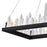 CWI Lighting Juliette 44" Chandelier, Black