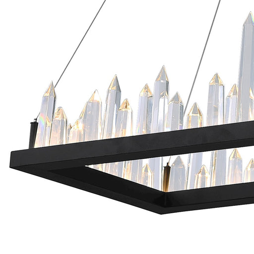 CWI Lighting Juliette 44" Chandelier, Black
