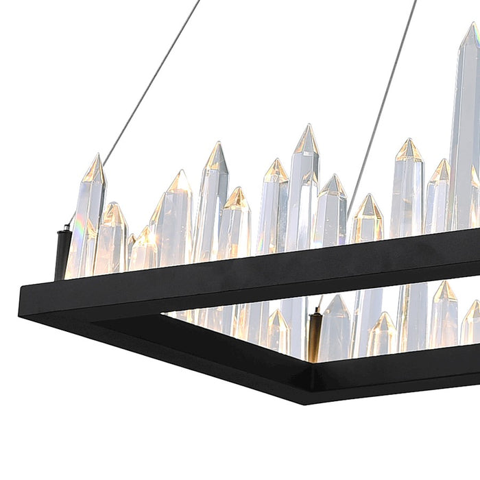 CWI Lighting Juliette 44" Chandelier, Black