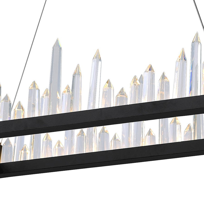 CWI Lighting Juliette 44" Chandelier, Black