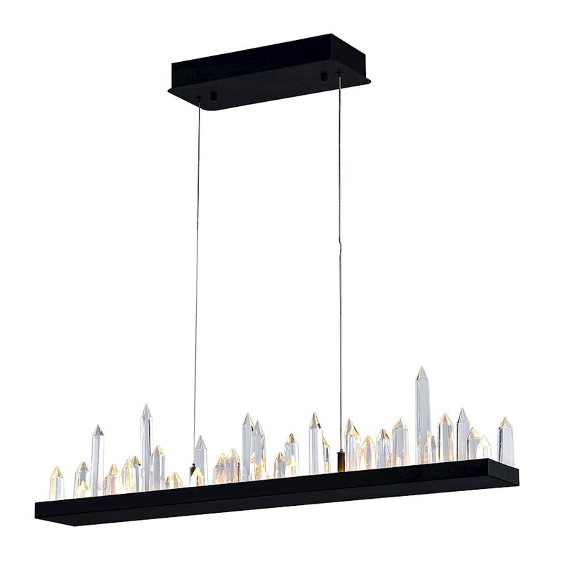 CWI Lighting Juliette 45" Chandelier, Black