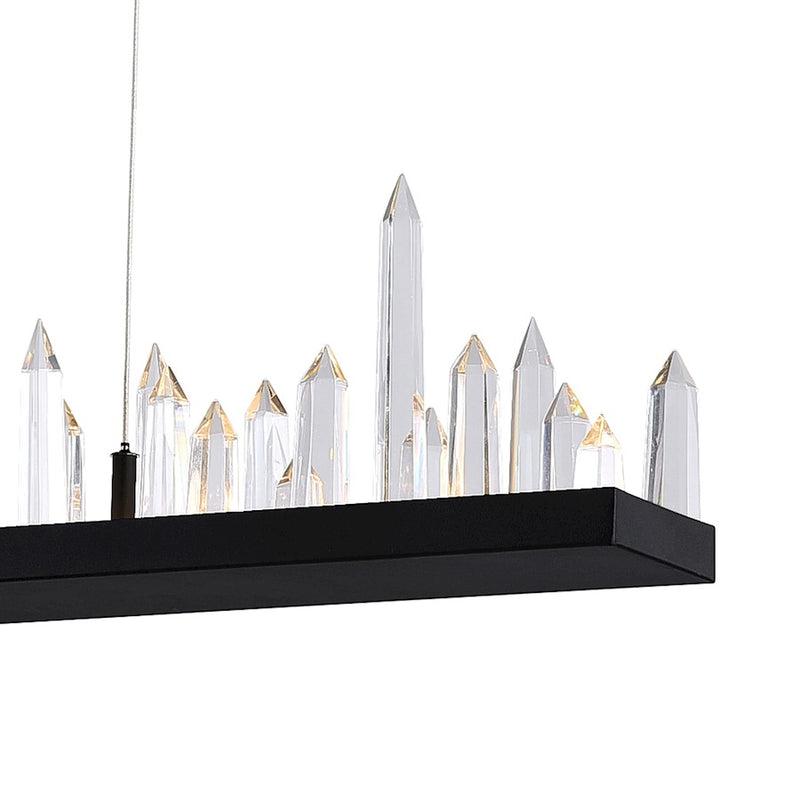 CWI Lighting Juliette 45" Chandelier, Black